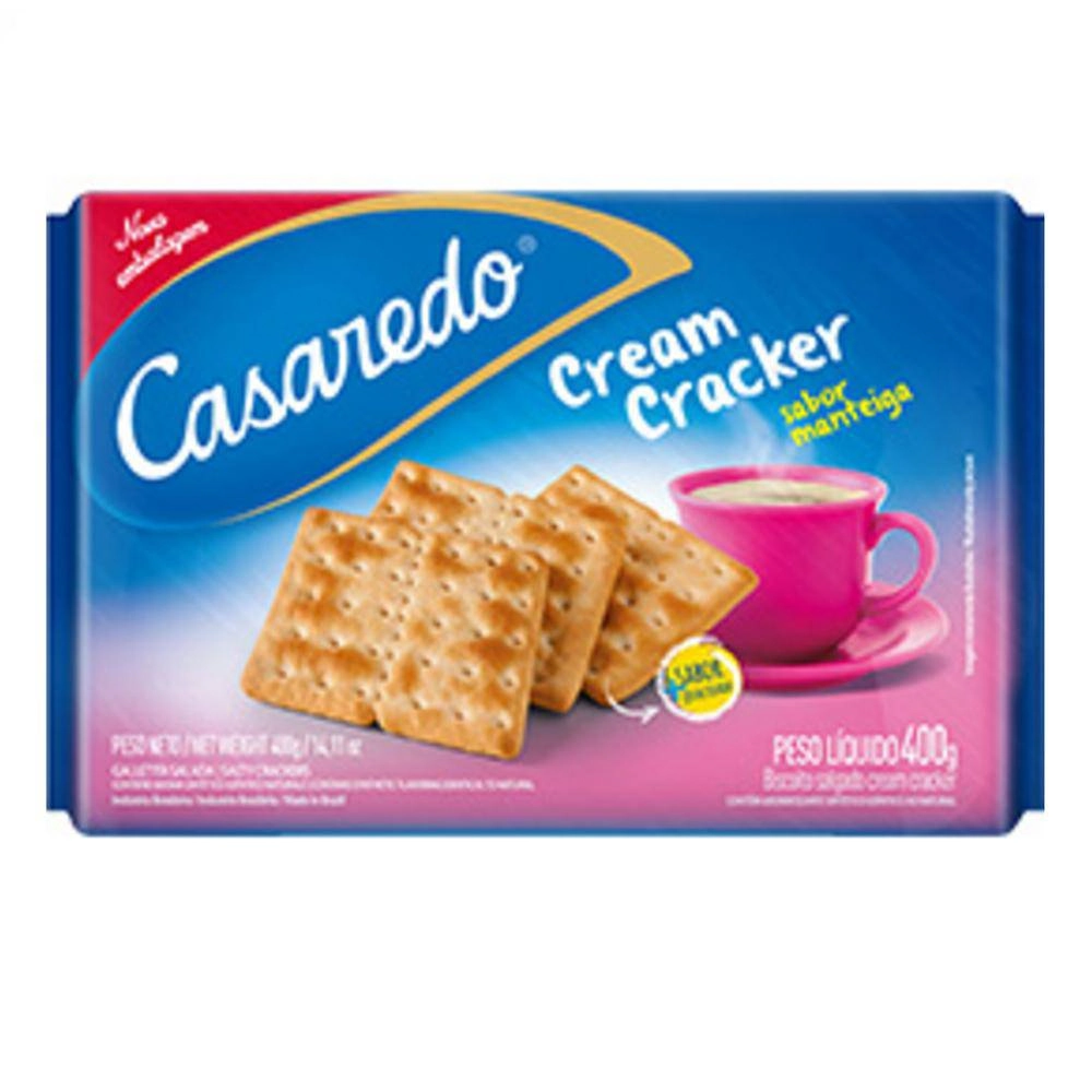 Biscoito Cream Cracker 400g Casaredo