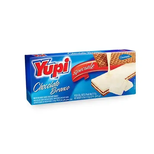 Waffer Yupi 115g Choc Branco