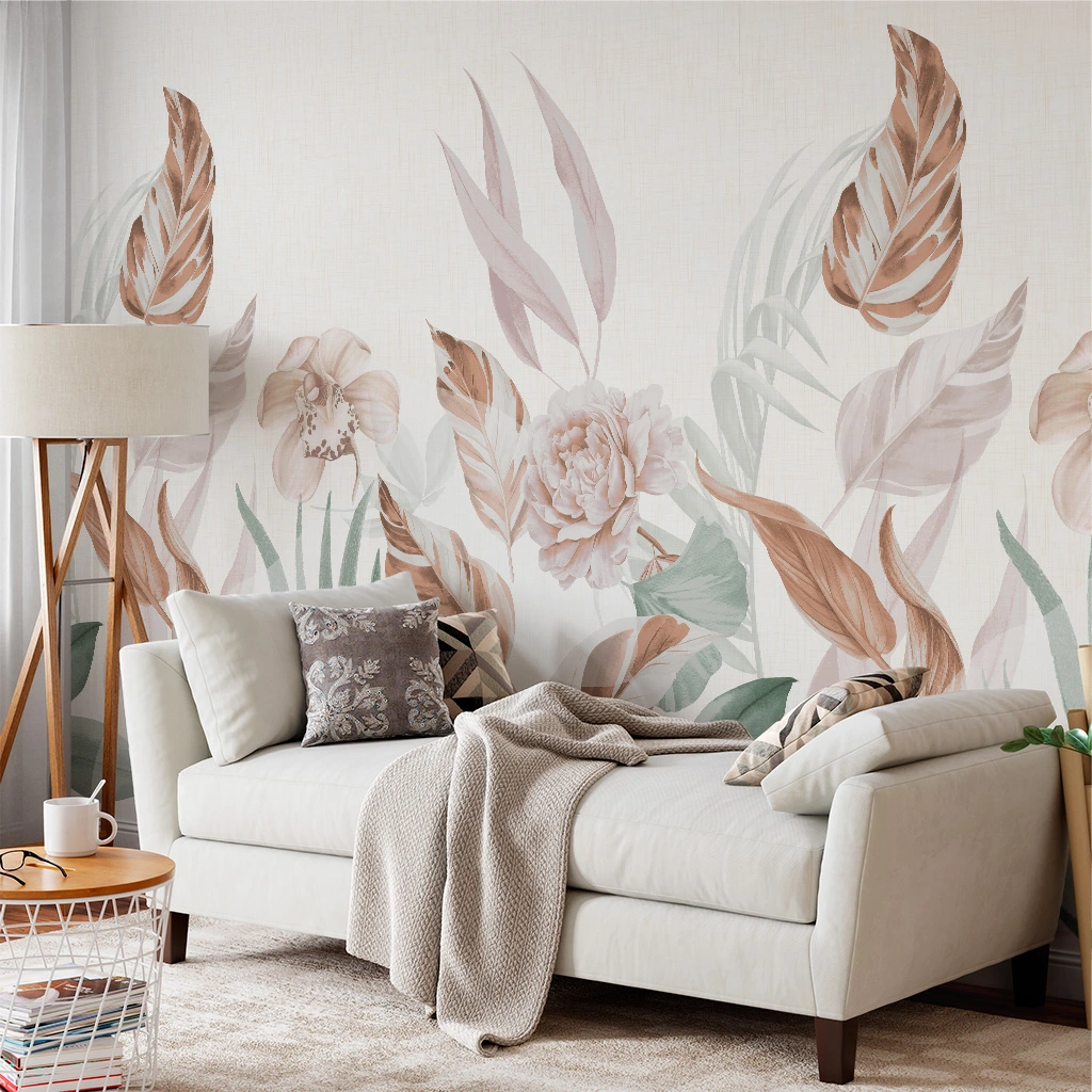 Painel Folhagem - Fd Folhagem Exotics 3x2,5m (lxa)