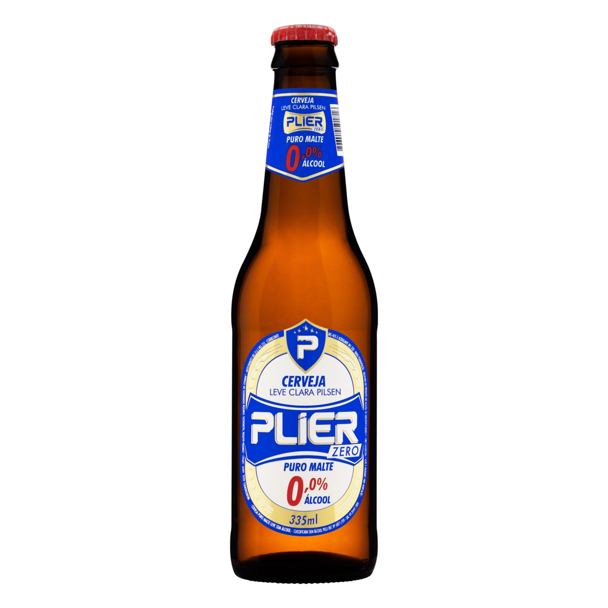 Cerveja Pilsen Puro Malte Zero álcool Plier Garrafa 335ml