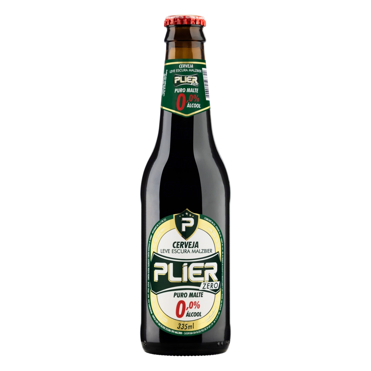 Cerveja Malzbier Puro Malte Zero álcool Plier Garrafa 335ml