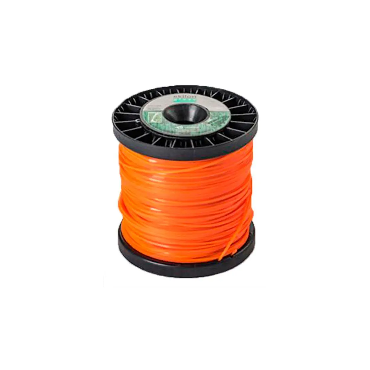 Fio Nylon Quadrado Aparador De Grama Laranja Carretel 1kg - Ekilon, Opção: Laranja, Tamanho: 2,7mm