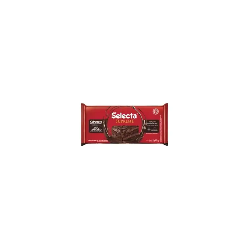 Chocolate Selecta Supreme Meio Amargo 1,010kg