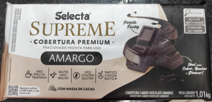 Chocolate Selecta Supreme Amargo 1,010kg