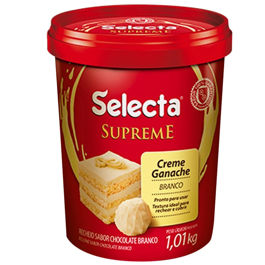 Pad.ganache Choc.branco Sup.selecta 1,01kg