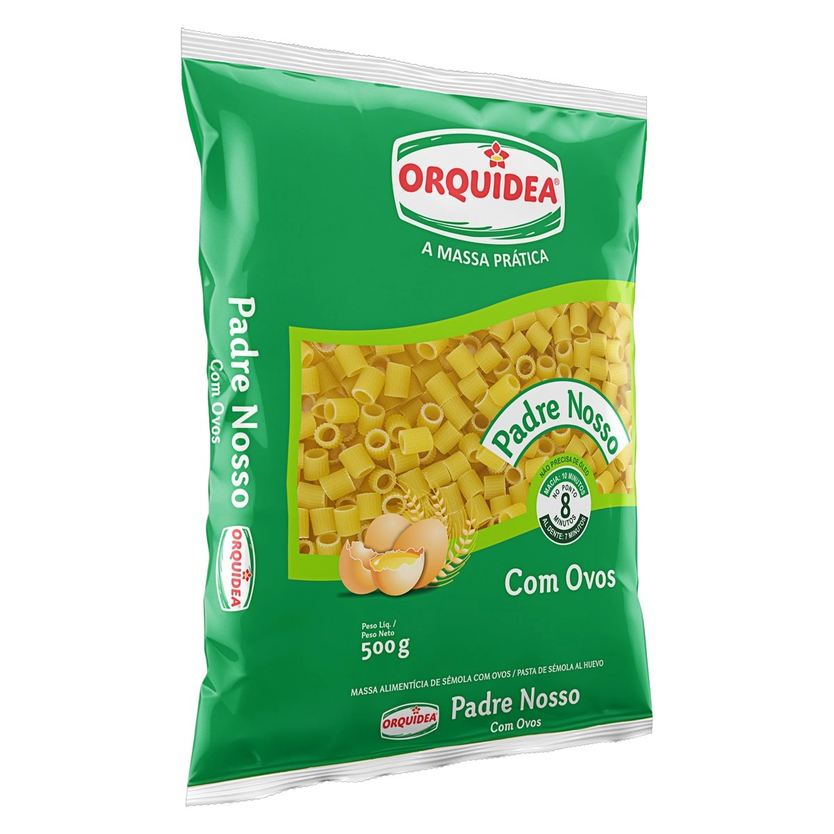 Macarrão De Sêmola Com Ovos Pai Nosso Orquídea Pacote 500g