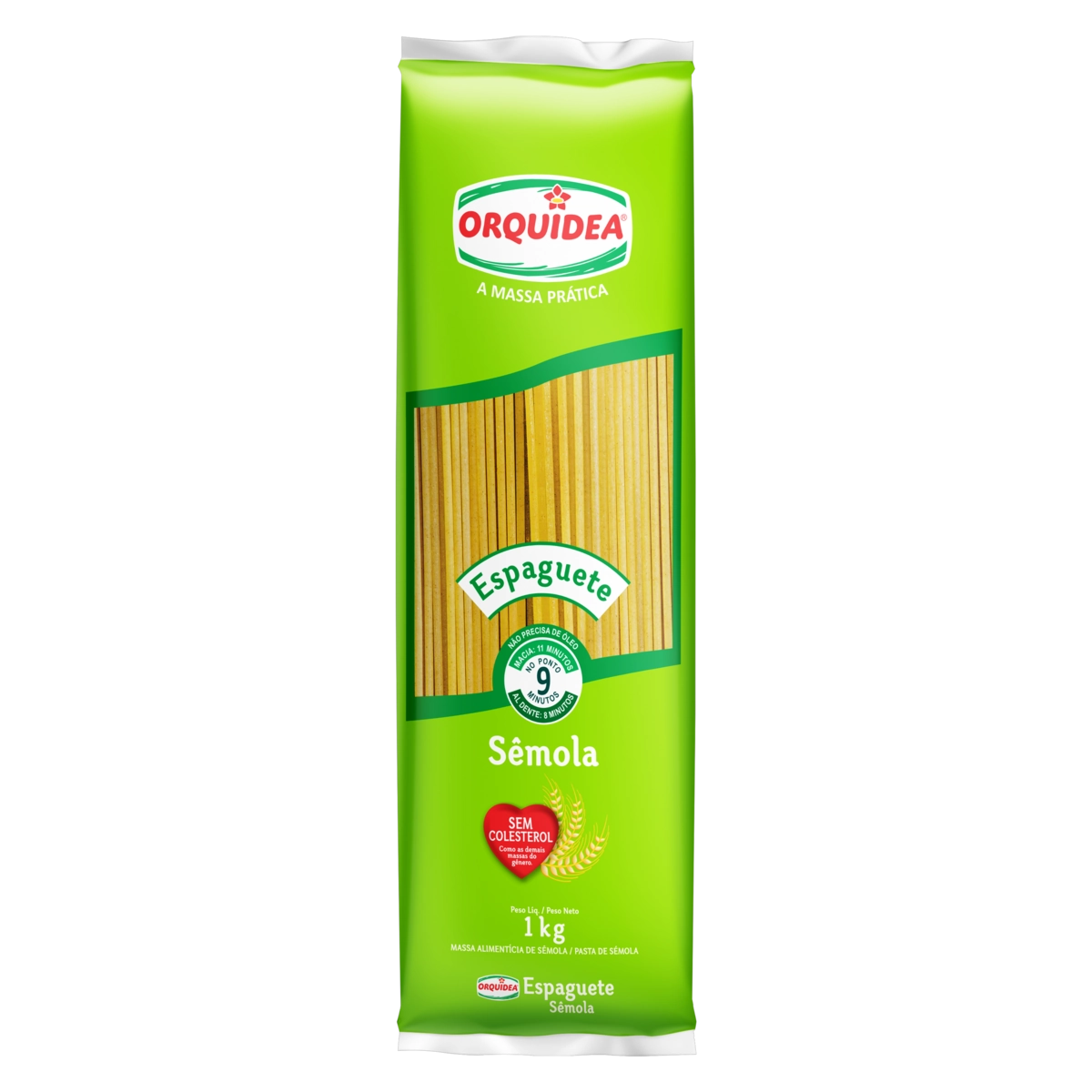 Macarrão De Sêmola Espaguete Orquídea Pacote 1kg