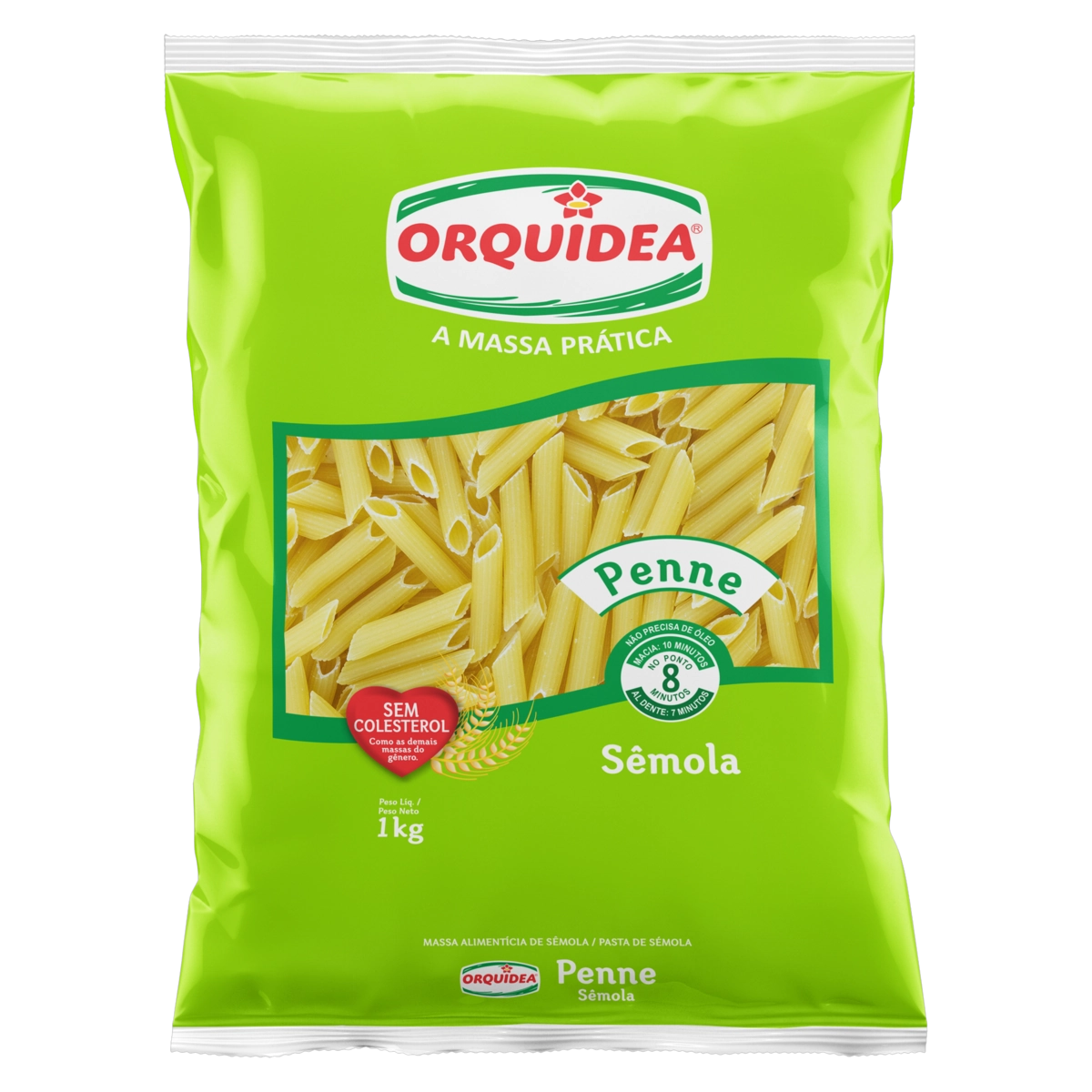 Macarrão De Sêmola Penne Orquídea Pacote 1kg