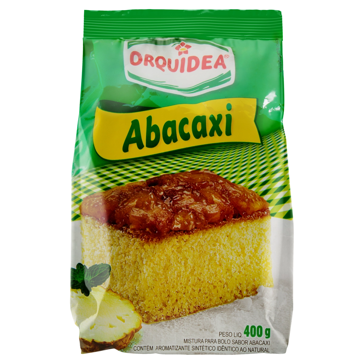 Mistura Para Bolo Abacaxi Orquídea Pacote 400g