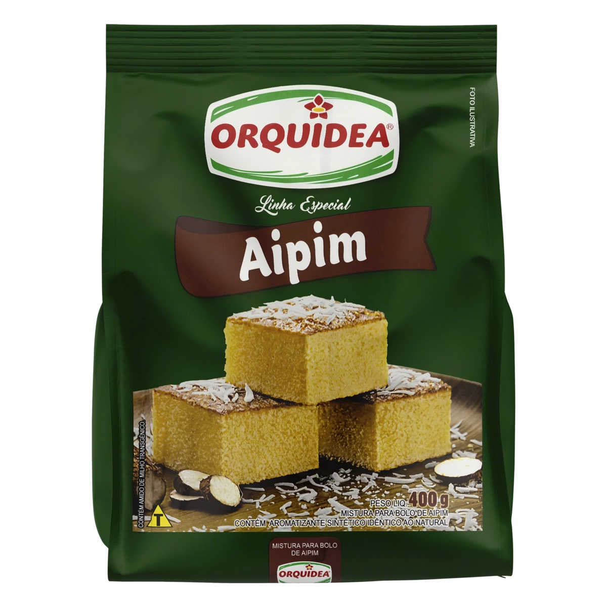 Mistura Para Bolo Aipim Orquídea Especial Pacote 400g