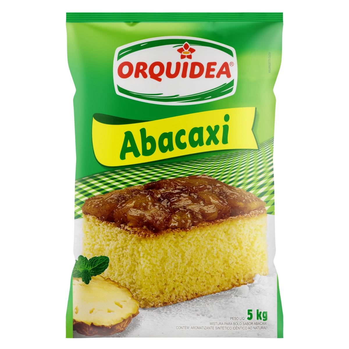 Mistura Para Bolo Abacaxi Orquídea Pacote 5kg