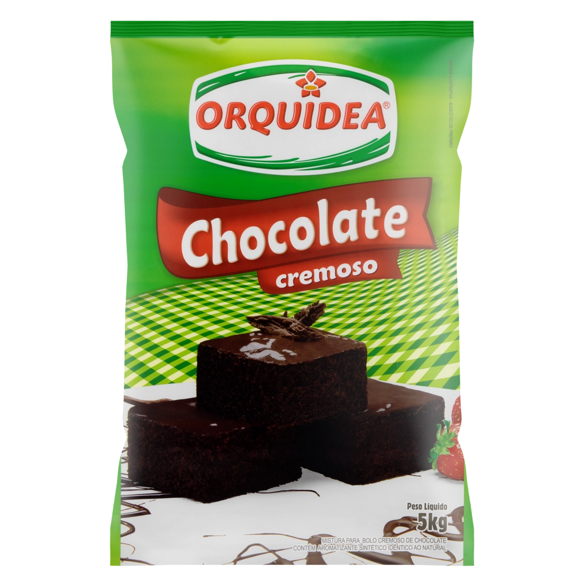 Mistura Para Bolo Cremoso Chocolate Orquídea Pacote 5kg