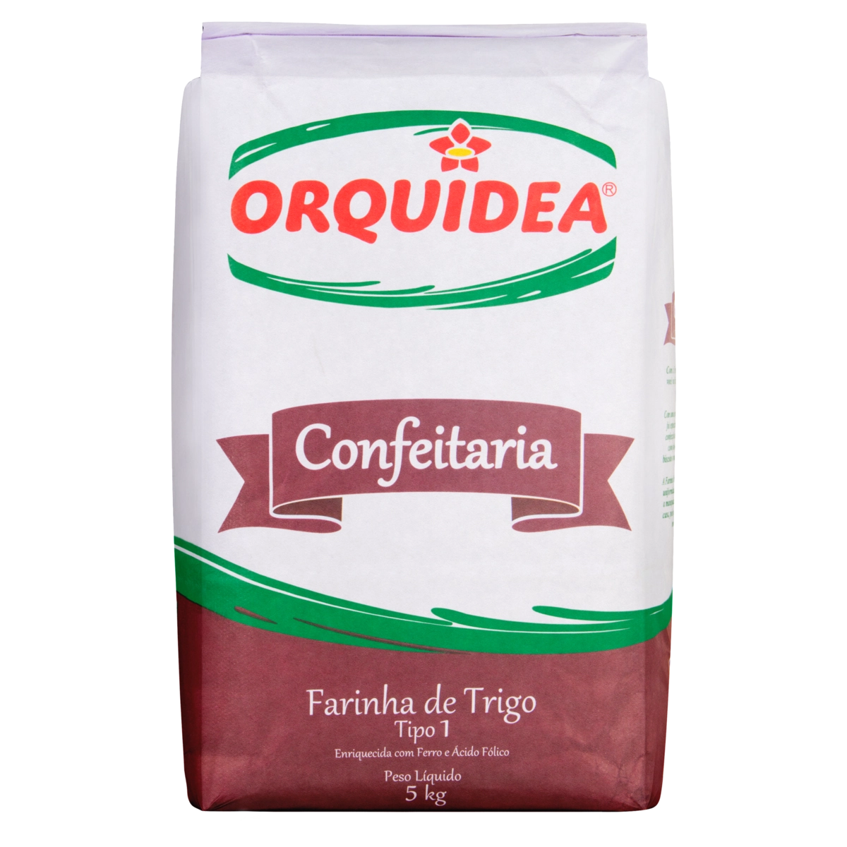 Farinha De Trigo Tipo 1 Orquídea Confeitaria Pacote 5kg