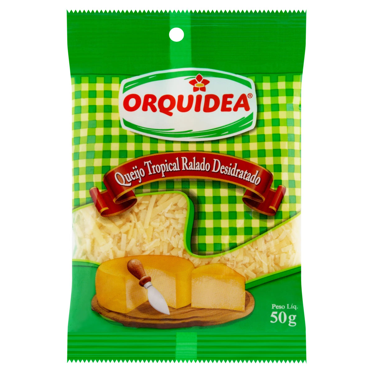 Queijo Tropical Ralado Orquídea Pacote 50g