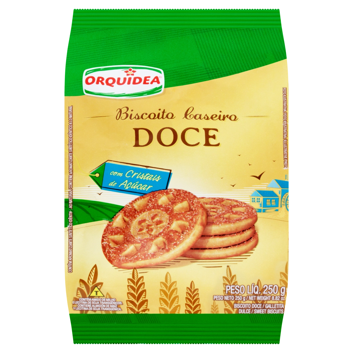 Biscoito Caseiro Orquídea Pacote 250g
