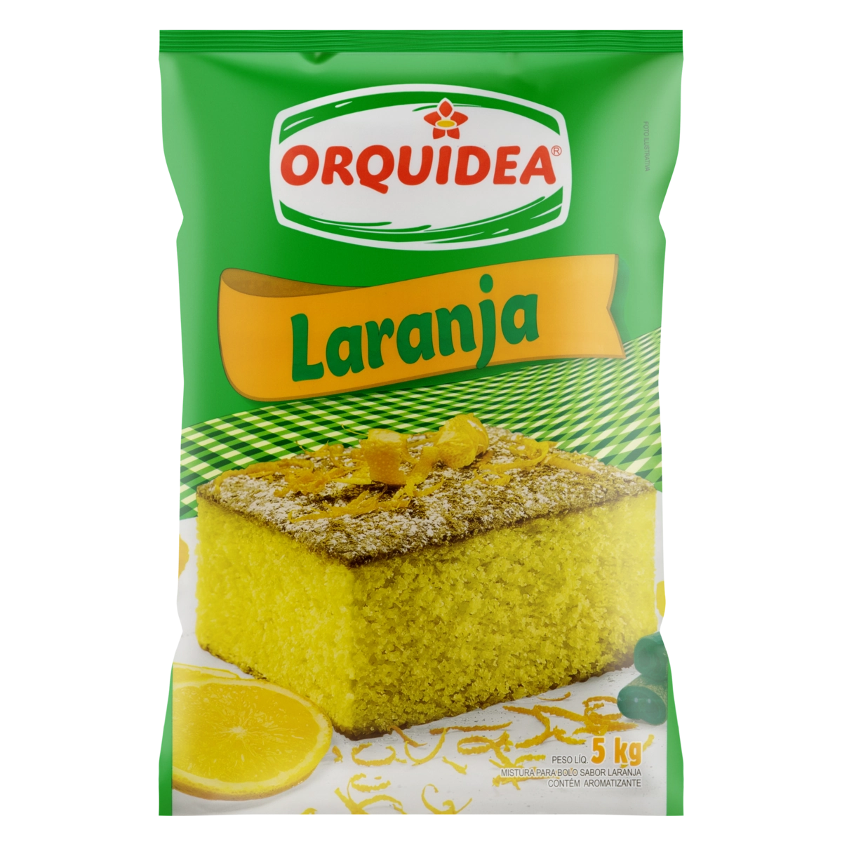 Mistura Para Bolo Laranja Orquídea Pacote 5kg