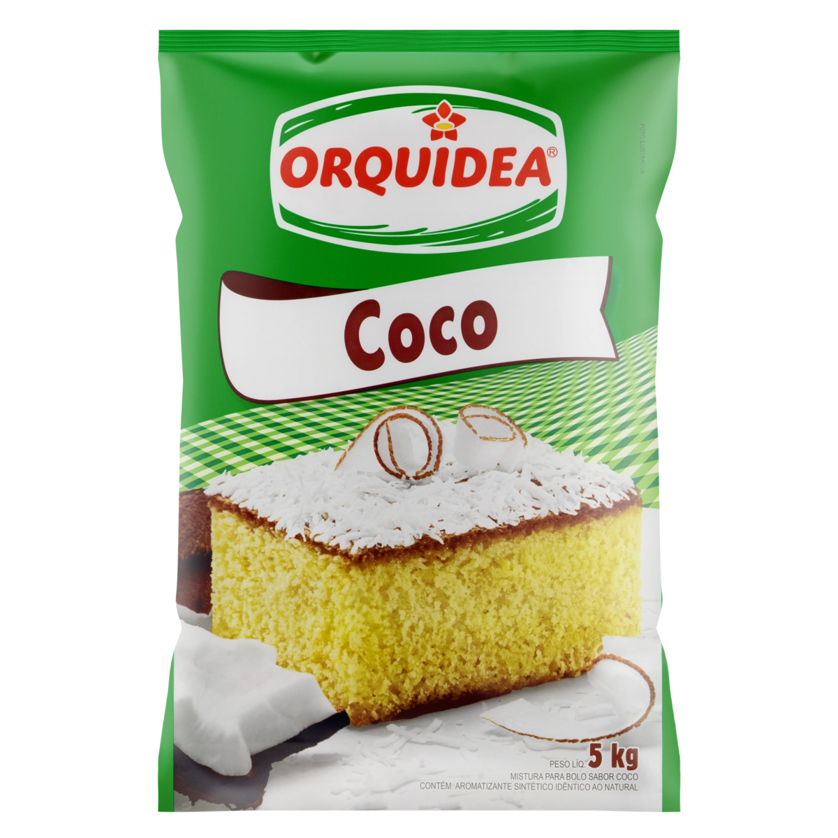 Mistura Para Bolo Coco Orquídea Pacote 5kg