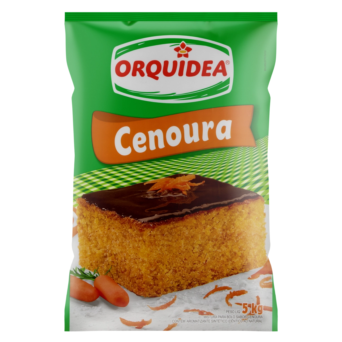 Mistura Para Bolo Cenoura Orquídea Pacote 5kg