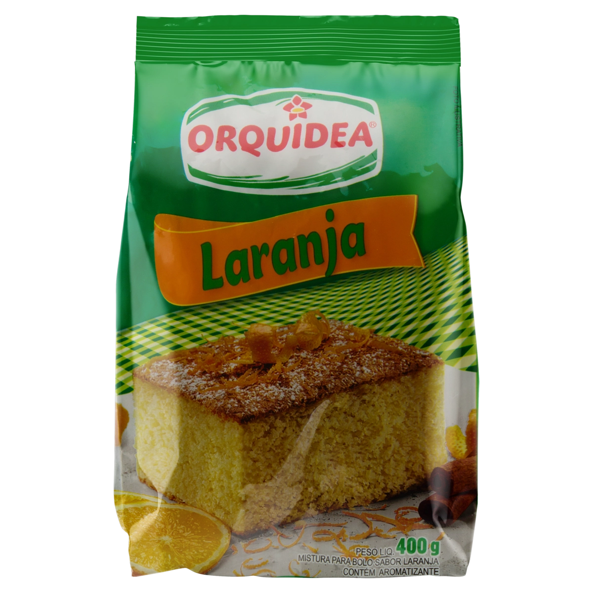 Mistura Para Bolo Laranja Orquídea Pacote 400g