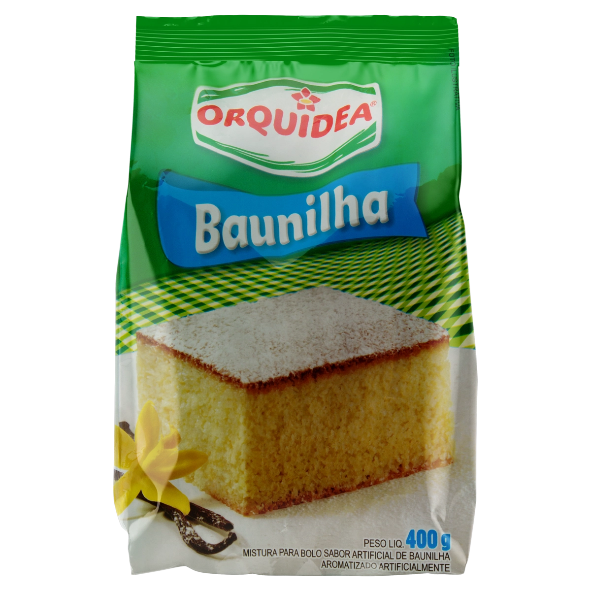 Mistura Para Bolo Baunilha Orquídea Pacote 400g