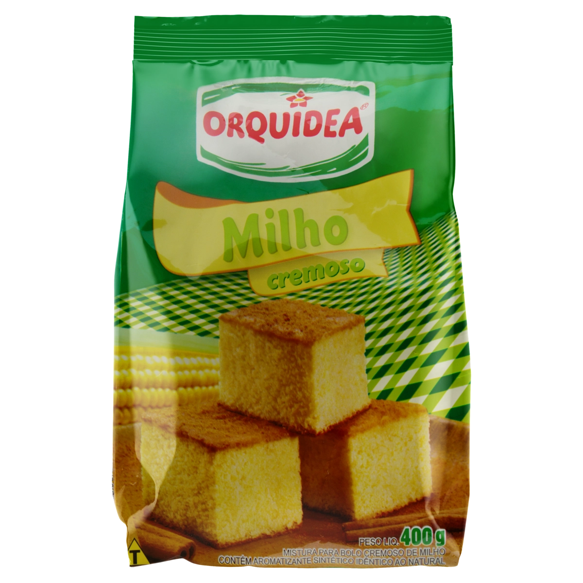 Mistura Para Bolo Cremoso Milho Orquídea Pacote 400g