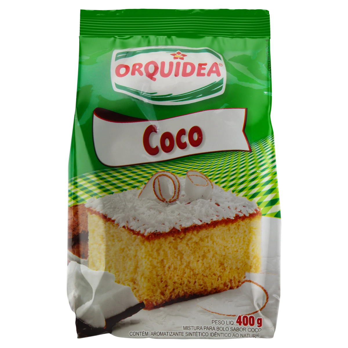 Mistura Para Bolo Coco Orquídea Pacote 400g
