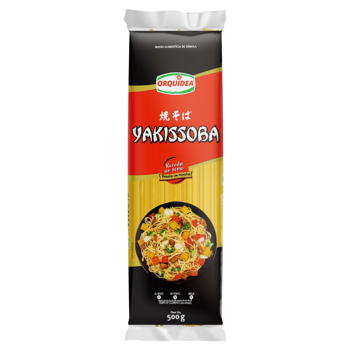Macarrão De Sêmola Yakissoba Orquídea Pacote 500g