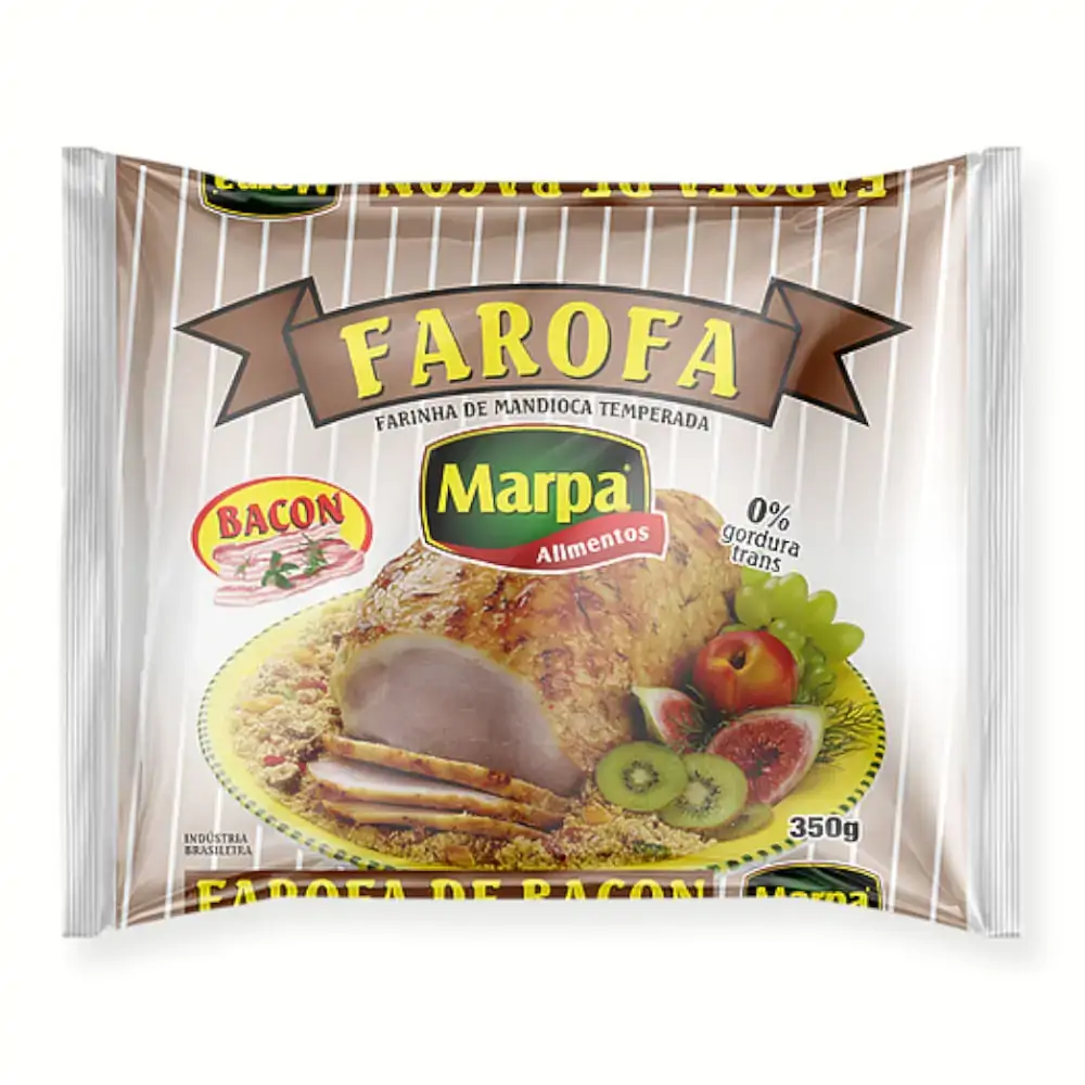 Farofa De Mandioca C/bacon Marpa 350gr