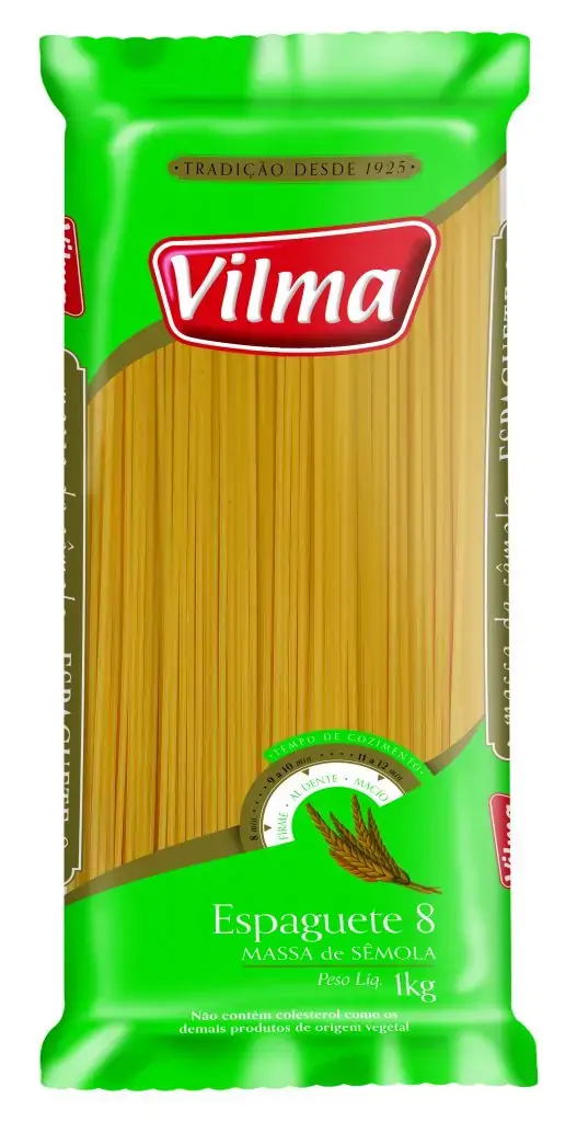 Macarrão Vilma Espaguete 8 1 Kg Semola