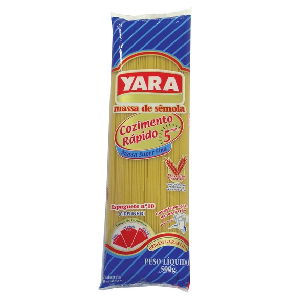 Espaguete Yara N 10 Sêmola