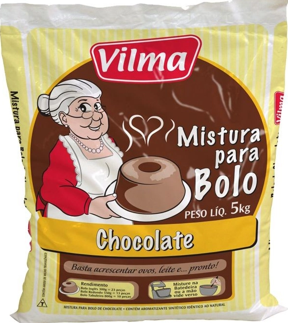 Mistura Para Bolo Vilma Chocolate 5kg