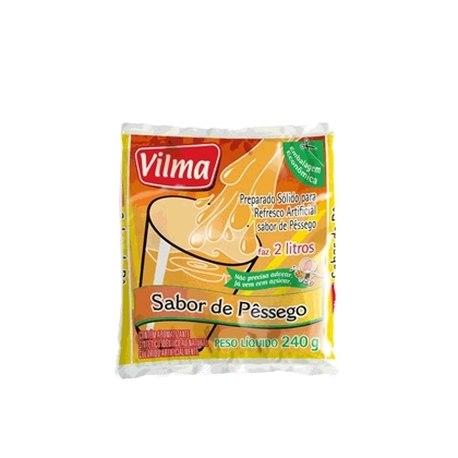 Refresco em Pó Vilma Pessêgo com 240 g