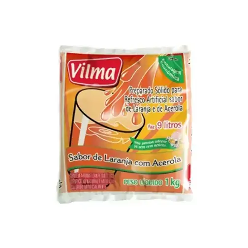 Refresco Vilma Laranja Com Acerola 1kg
