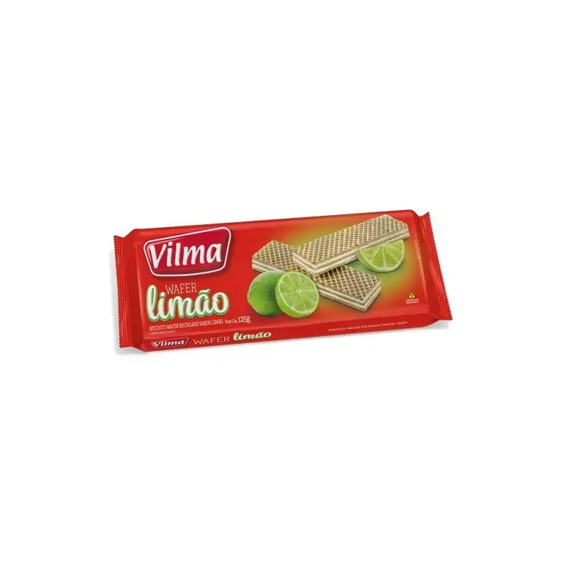 Biscoito Vilma Wafer 125g Lima