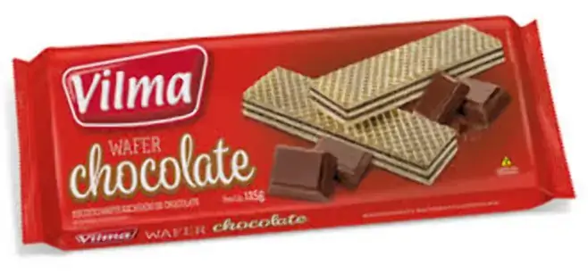 Biscoito Vilma Wafer 125g Choc