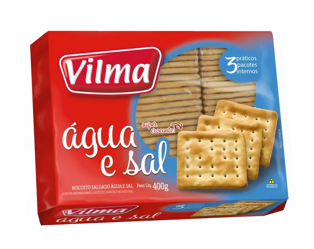 Bisc.vilma Agua E Sal 400gr
