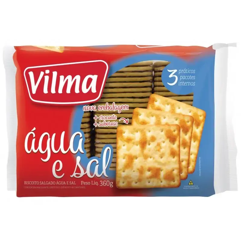 Biscoito Vilma Agua E Sal 360g