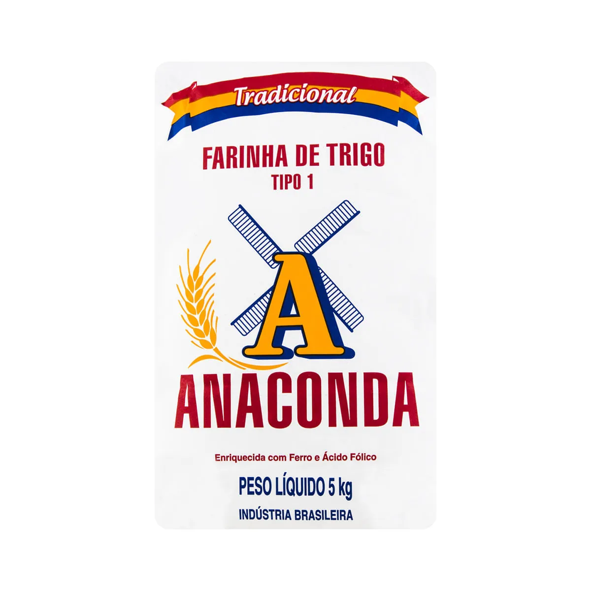 Farinha De Trigo Tipo 1 Anaconda Pacote 5kg
