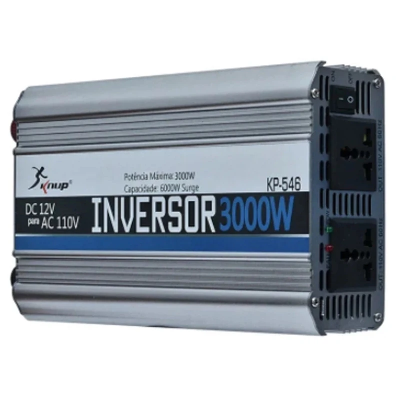 Conversor De Corrente 12v 110v 3000w Senoidal Modificada