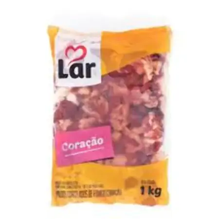 C.frango Coracao Lar Cong. Pacote 1kg
