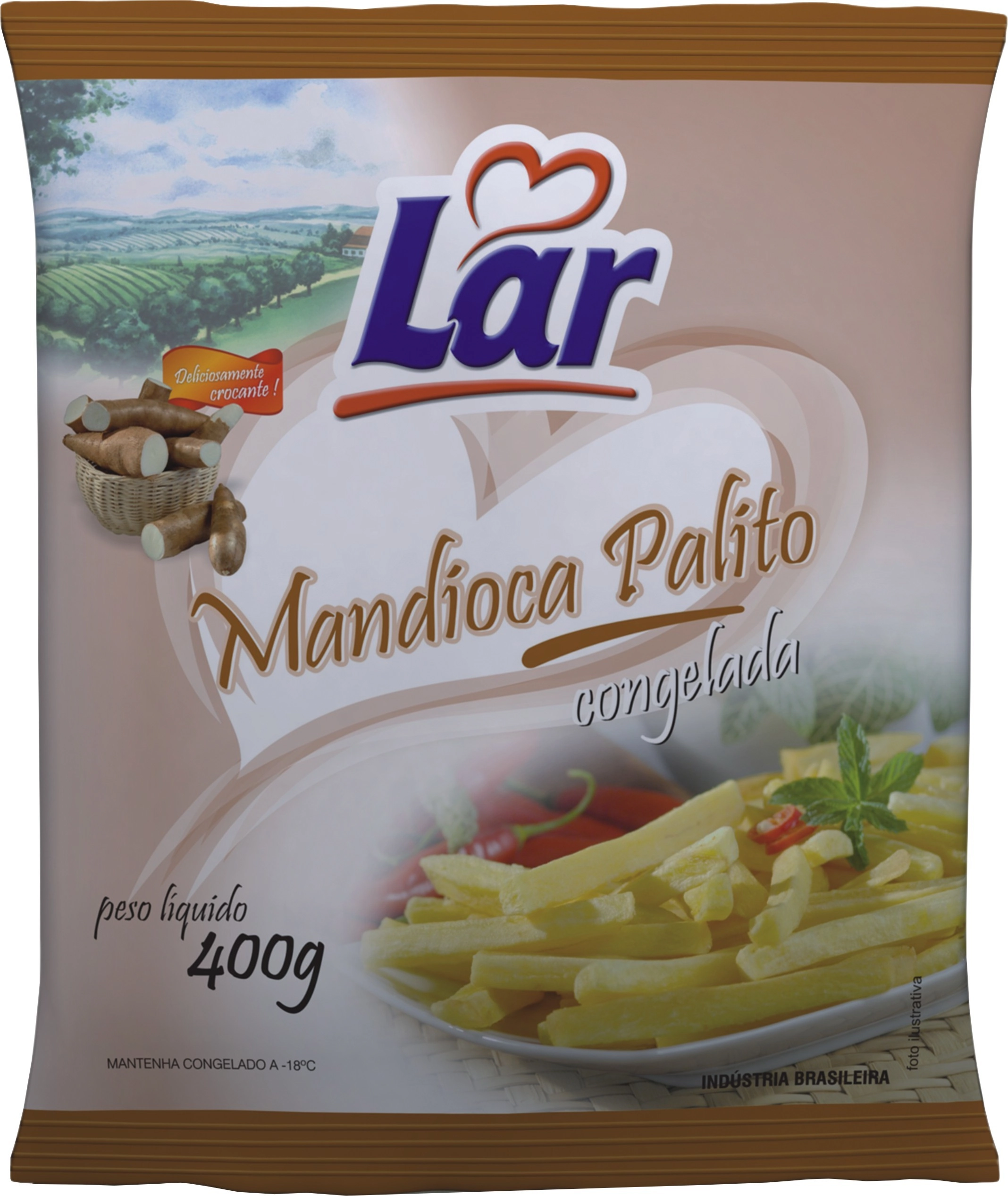 Mandioca Palito Lar Cong 400gr