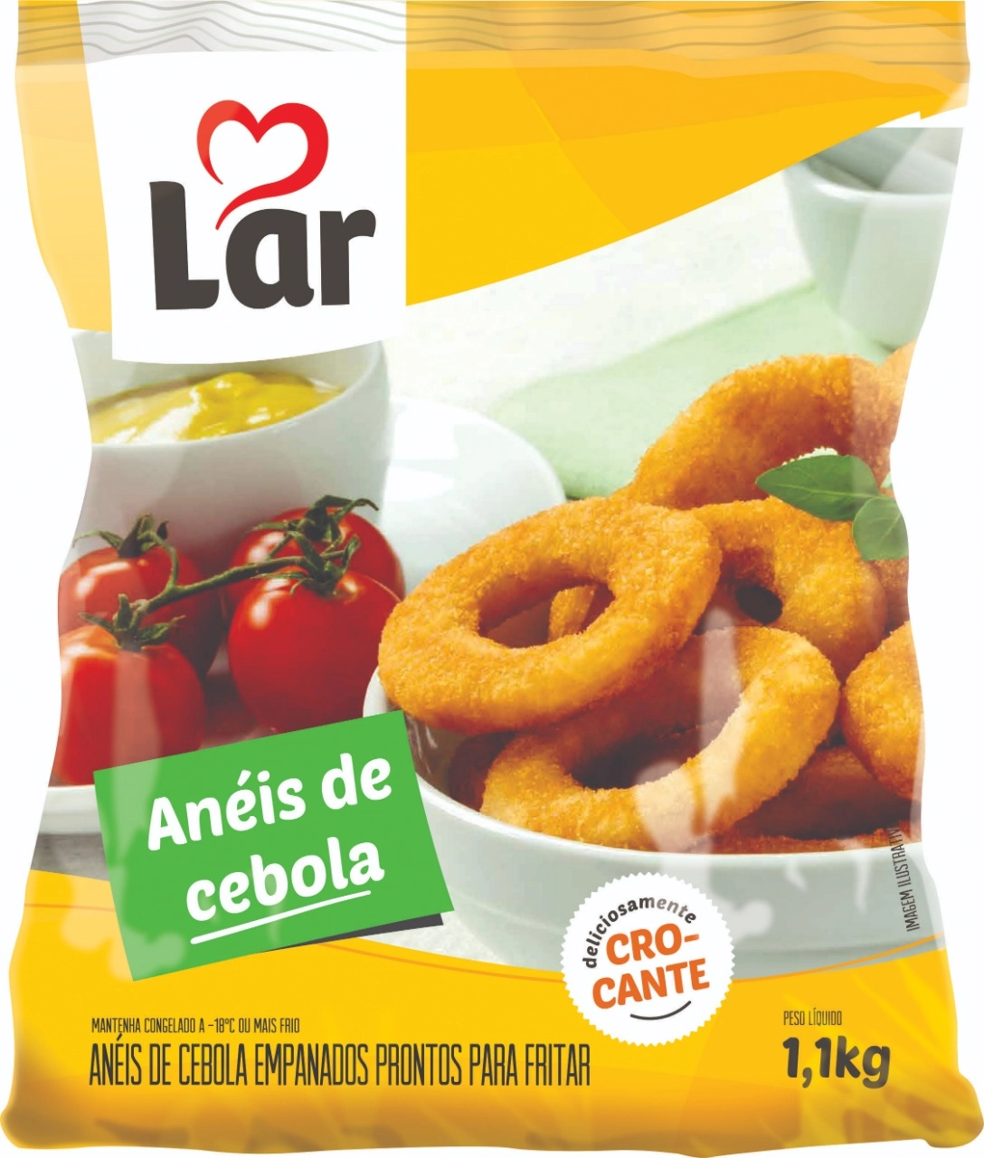 Aneis De Cebola Crocantes Lar 1 1kg