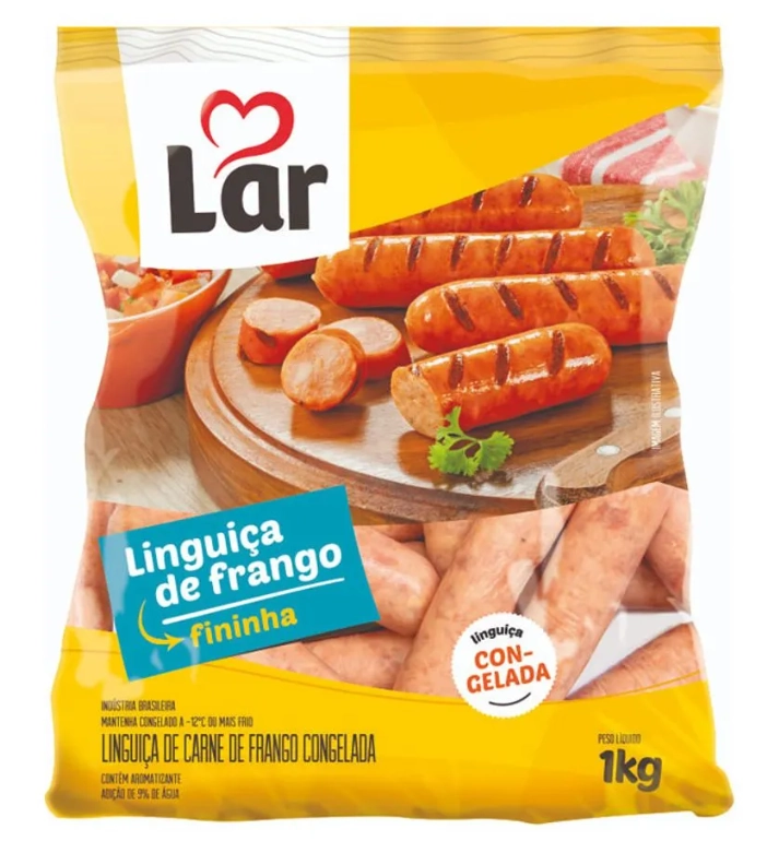 Linguica Lar Termo Congelada Fina 1 Kg