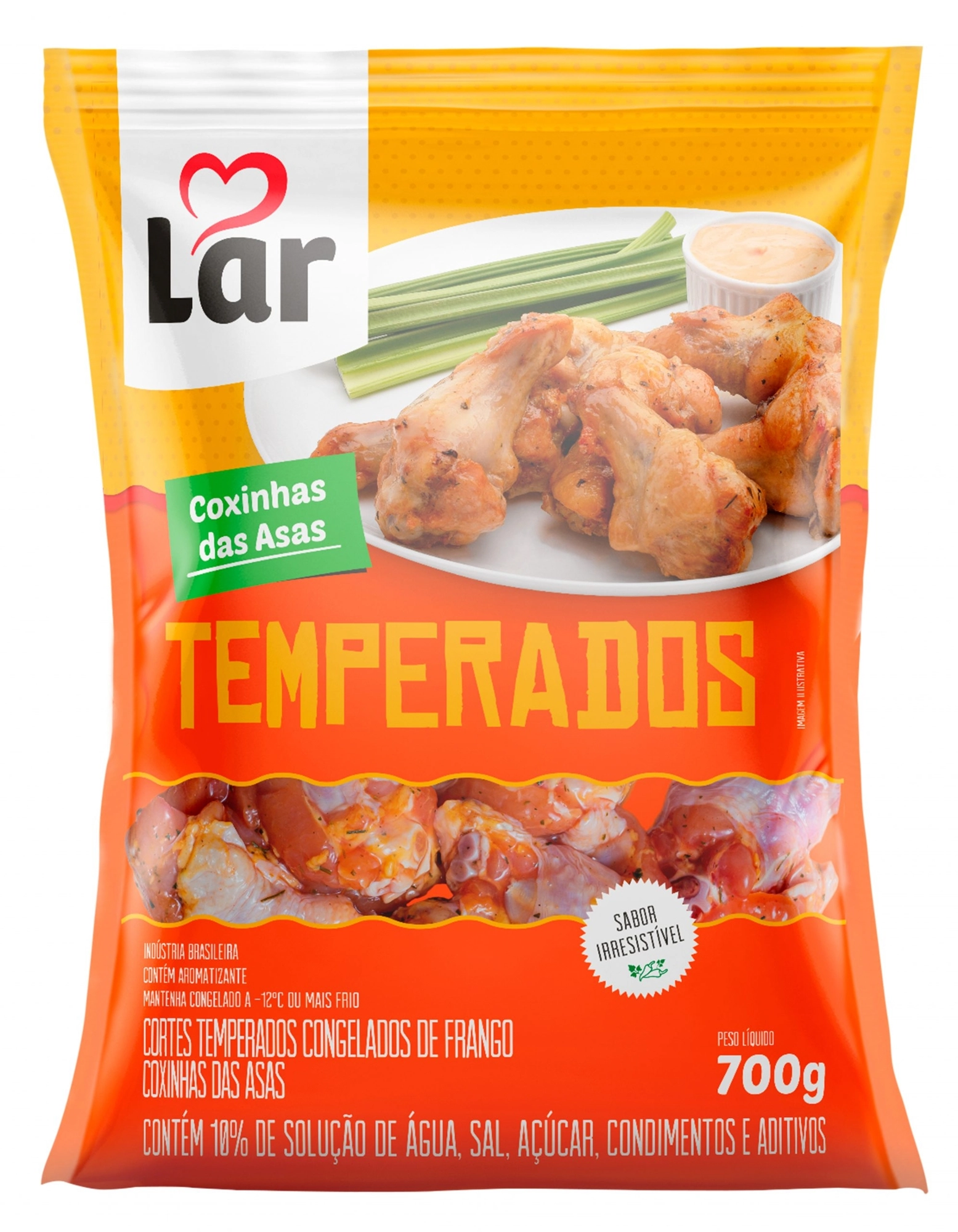Coxinha Lar Da Asa Temperada Iqf 700g