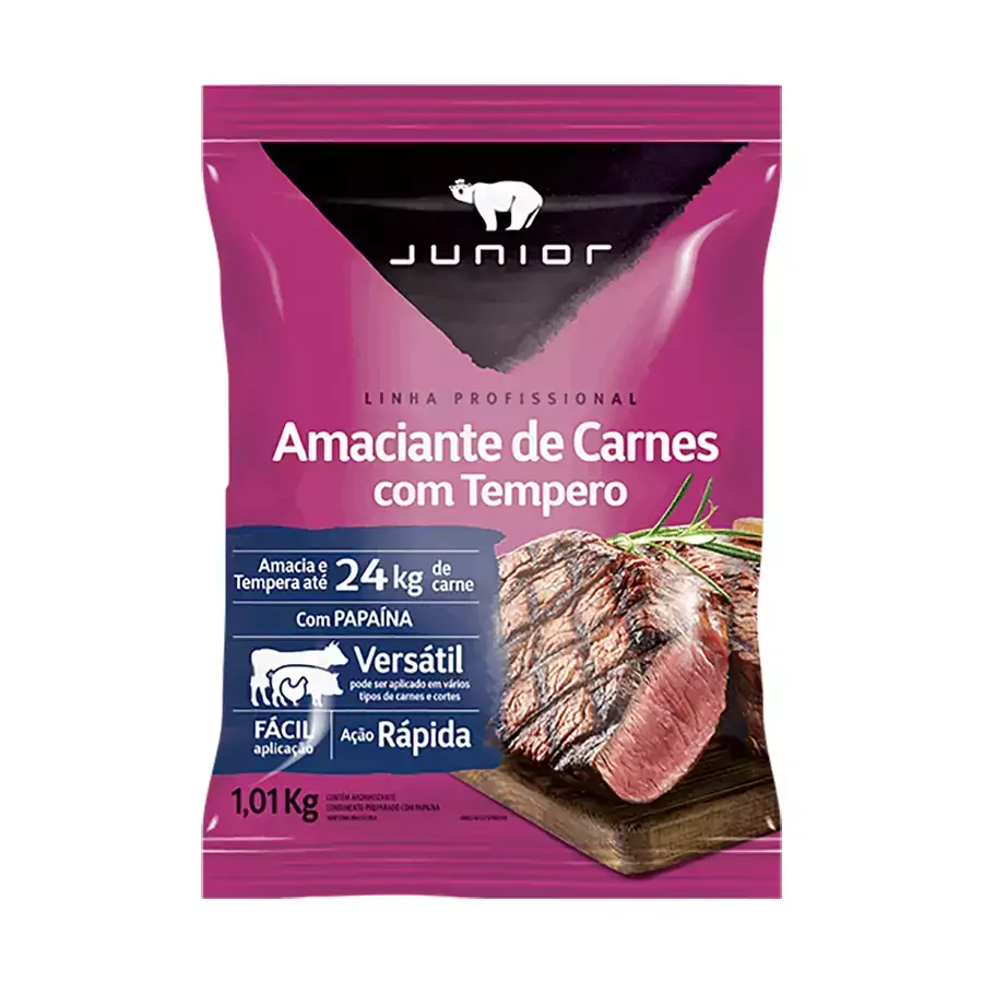 Amaciante de Carnes com Tempero Junior 1,01Kg - Profissional