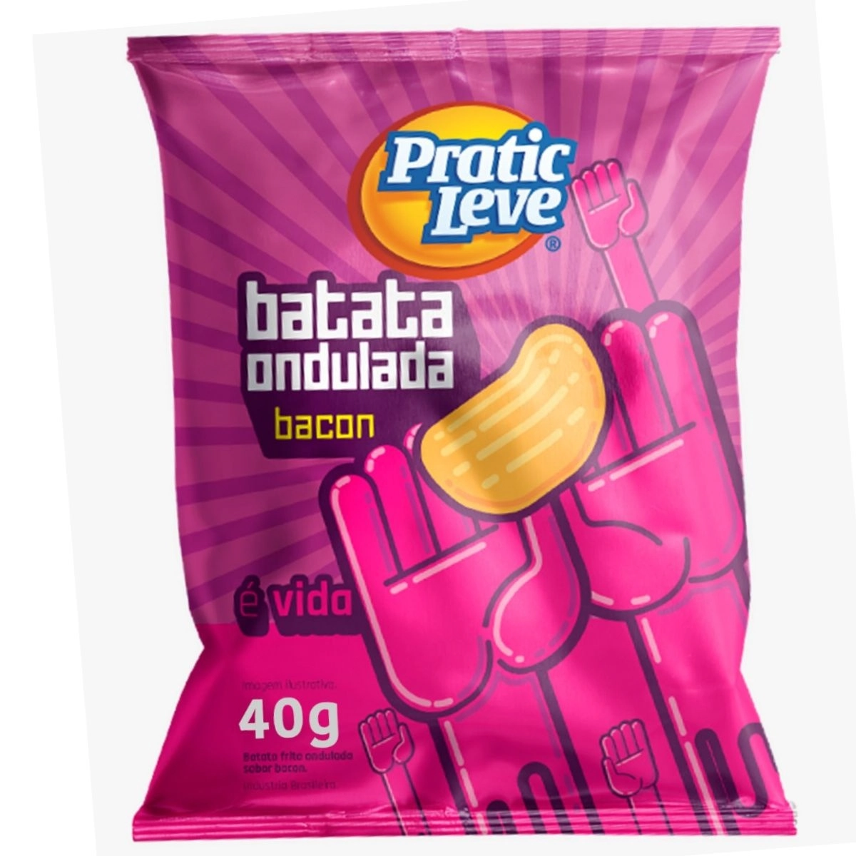 Batata Ondulada Bacon 45 Gr