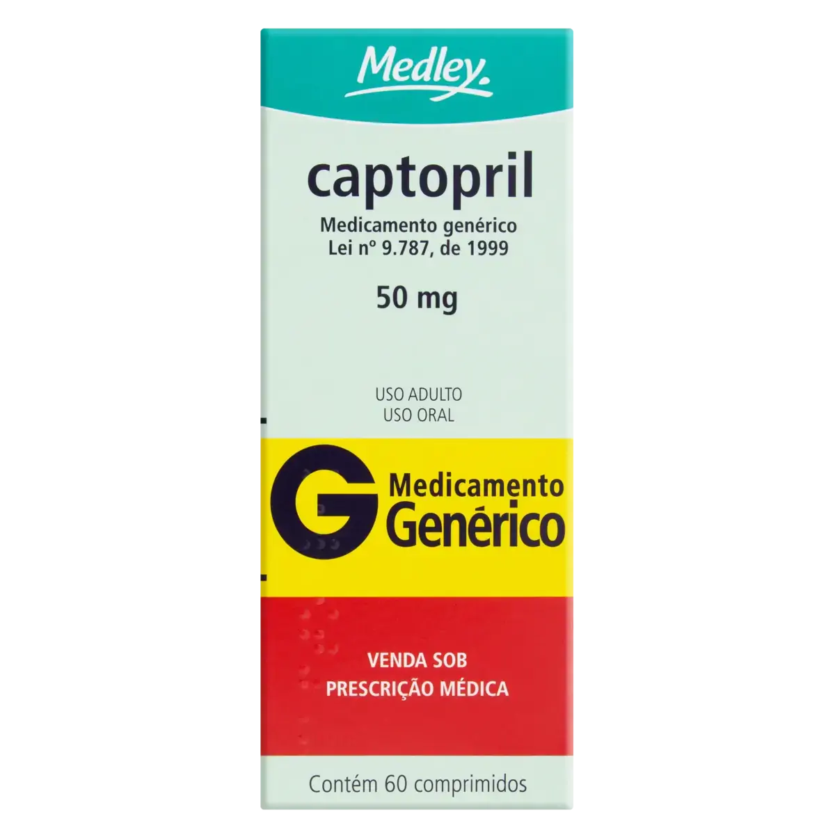 Captopril 50mg Medley Caixa 60 Comprimidos