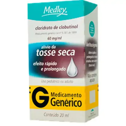Cloridrato De Clobutinol 60 Mg/ml 1 Ml Medley Genérico