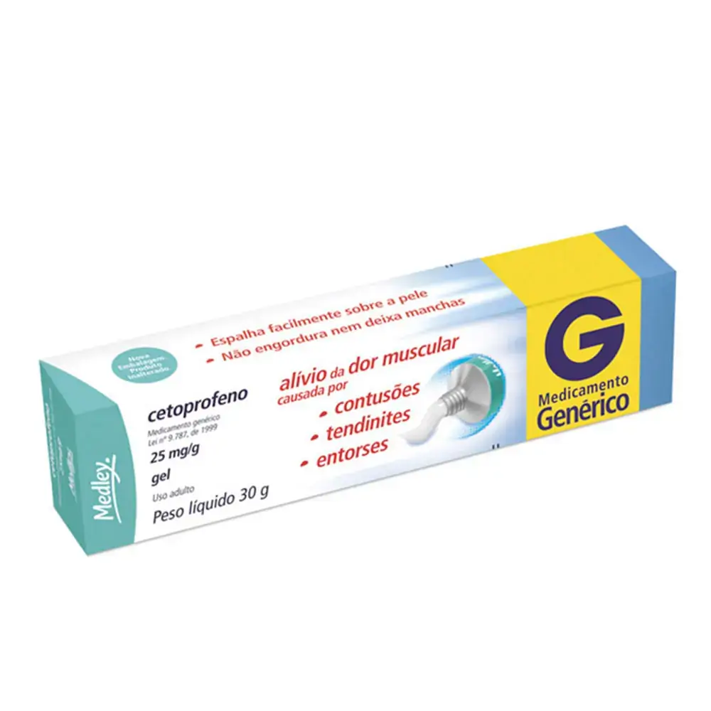 Cetoprofeno 25mg/g Medley Caixa 30g