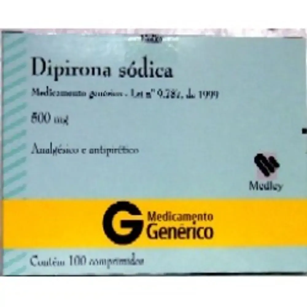 Dipirona Sódica 500 Mg 4 Comprimidos Medley Genérico